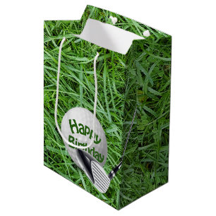 Bolsa De Regalo Mediana Bola De Golf En El Cumpleaños De La Grasa
