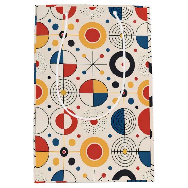 Bolsa De Regalo Mediana Bolsa regalo diseño geométrico (Anverso)