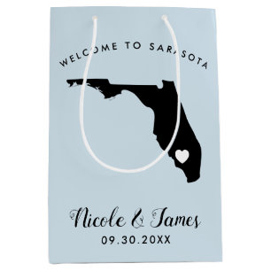 Bolsa De Regalo Mediana Bolso de la recepción de la boda de la Florida