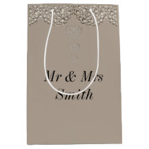 Bolso de regalo boda personalizado inusual para bo