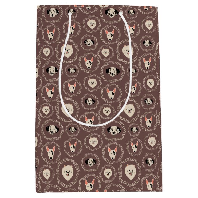 Bolsa De Regalo Mediana Bolso de regalo con estampado de cachorro (Anverso)