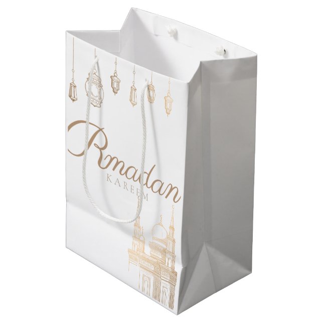 Bolsa De Regalo Mediana bolso de regalo de tema ramadan Kareem para celebr (Angulo Anverso)