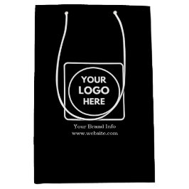 Bolsa De Regalo Mediana Bolso de regalo mediano | Logotipo empresarial cor