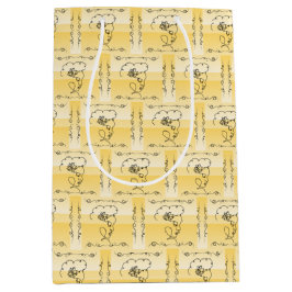 Bolsa De Regalo Mediana Bolso de regalo vertical Flowing Beauty Goldenrod