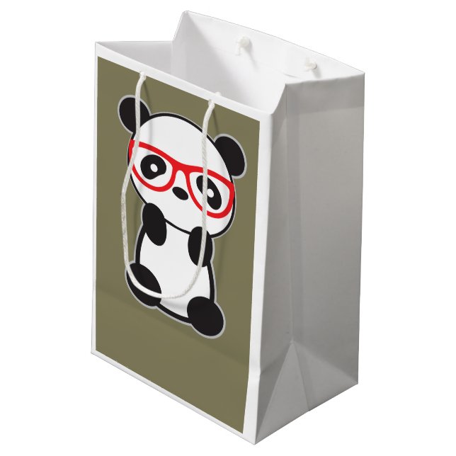 Bolsa De Regalo Mediana Bolso del regalo de la panda (Angulo reverso)