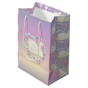 Bolsa De Regalo Mediana Bolso del regalo de la princesa del cisne
