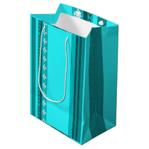 Bolsa De Regalo Mediana Bolso del regalo de la turquesa de Thunderbird del