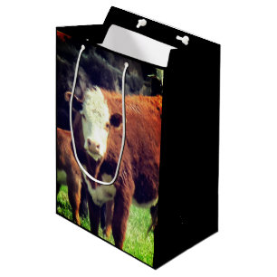 Bolsa De Regalo Mediana Bolso del regalo de la vaca