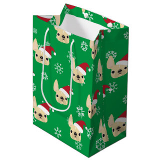 Bolsa De Regalo Mediana Bolso del regalo de vacaciones del bulldog francés