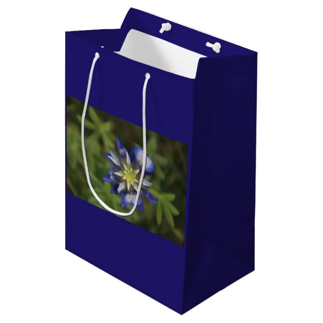 Bolsa De Regalo Mediana Bolso del regalo del Bluebonnet de Tejas (Angulo Anverso)