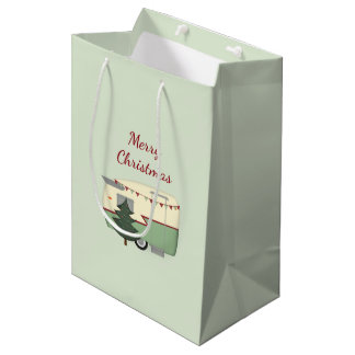 Bolsa De Regalo Mediana Bolso del regalo del campista del navidad del