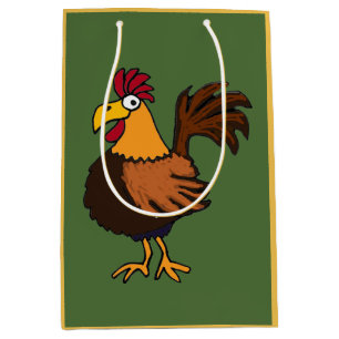 Bolsa De Regalo Mediana Bolso enrrollado del regalo del gallo