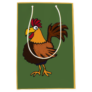 Bolsa De Regalo Mediana Bolso enrrollado del regalo del gallo