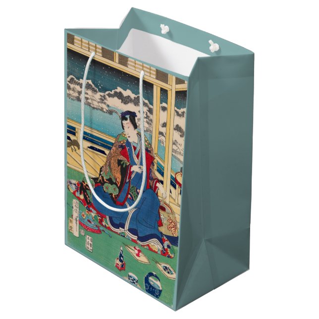 Bolsa De Regalo Mediana Bolso japonés del regalo del arte (Angulo reverso)