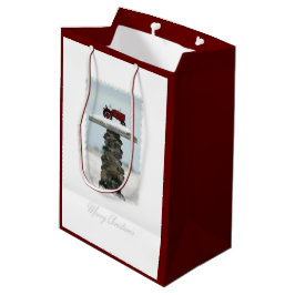 Bolsa De Regalo Mediana Bolso medio del regalo del navidad del tractor