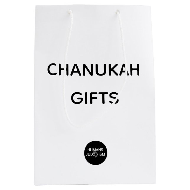 Bolsa De Regalo Mediana Bolso: Regalos de Chanukah (Anverso)