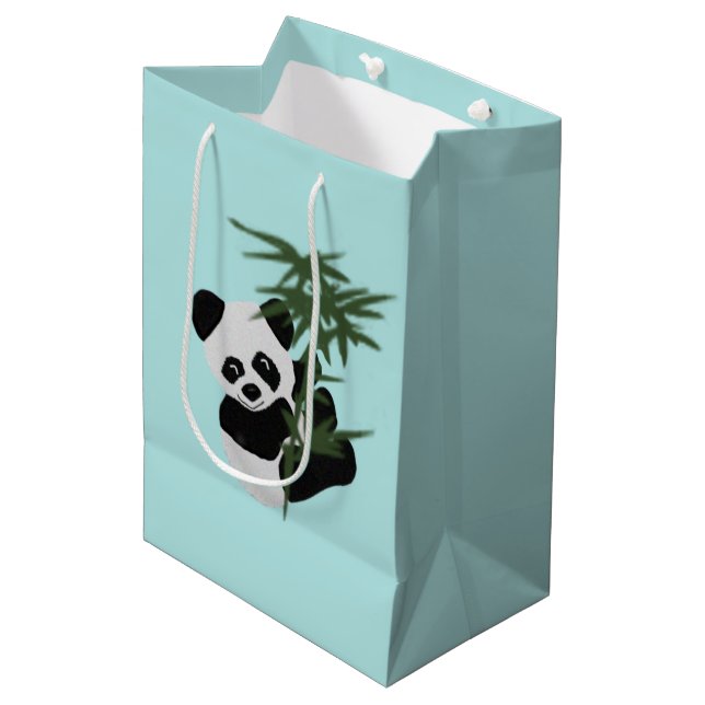Bolsa De Regalo Mediana Bolsos del regalo del pequeño panda (Angulo Anverso)