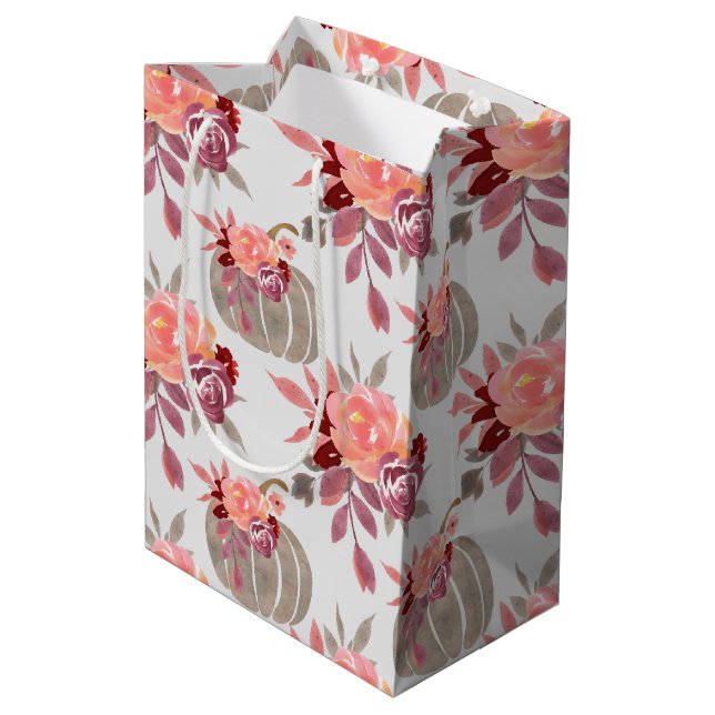 Bolsa De Regalo Mediana Bonito Calabaza Baby Shower Wraping Pap (Angulo reverso)