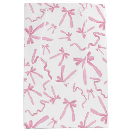 Bolsa De Regalo Mediana Bonito Cute Pinta Rosa Arcos Patrón