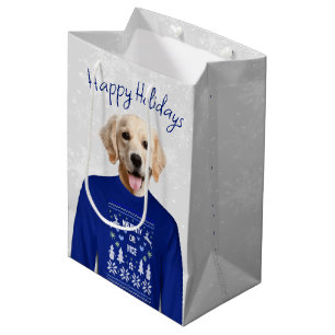 Bolsa De Regalo Mediana BONITO O AGRADABLE LLEVADOR DE Oro