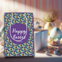 Bonito Púrpura Primavera Pansy Parche Patrón Pascu