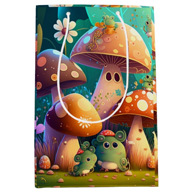 Bolsa De Regalo Mediana Bonitos y lindos cuartos de bebé (Anverso)