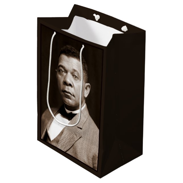 Bolsa De Regalo Mediana Booker Washington: Educador afroamericano (Angulo Anverso)