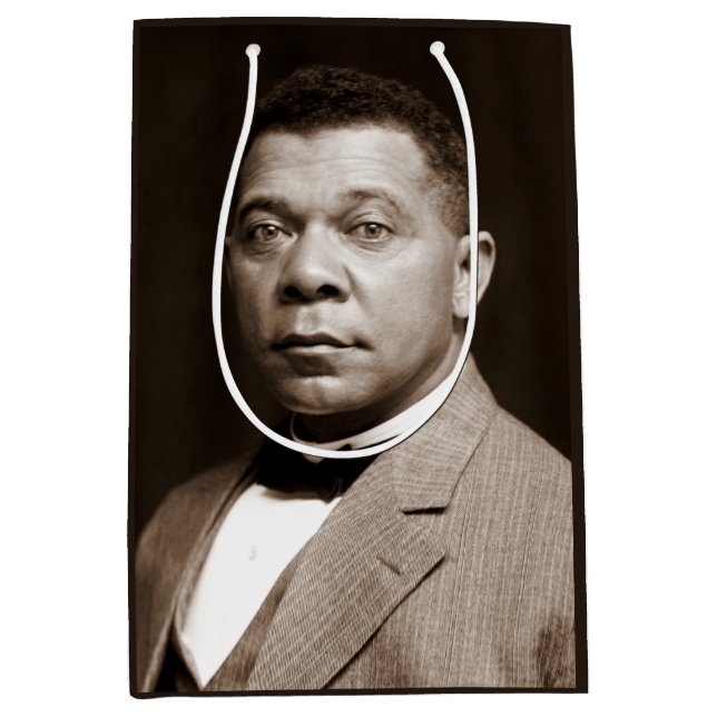 Bolsa De Regalo Mediana Booker Washington: Educador afroamericano (Anverso)