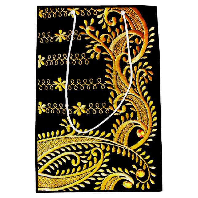 Bolsa De Regalo Mediana Bordados árabes (Anverso)