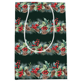 Bolsa De Regalo Mediana Borde Rústico de Acuarela