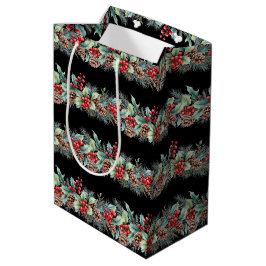 Bolsa De Regalo Mediana Borde Rústico de Acuarela