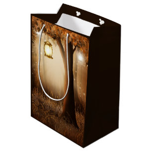 Bolsa De Regalo Mediana Bosque mágico con luces de hadas