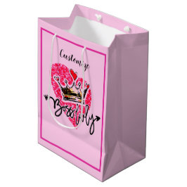 Bolsa De Regalo Mediana Bosque personalizado Lady Pink