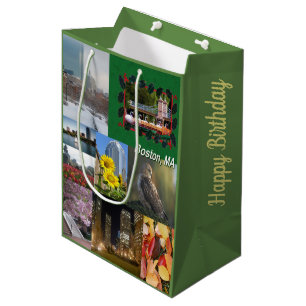 Bolsa De Regalo Mediana Boston, Collage de fotos de Massachusetts