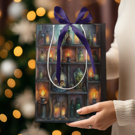 Bolsa De Regalo Mediana Botellas de poción gótica - Apoteario oscuro