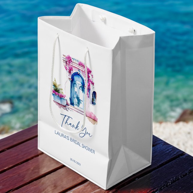 Bolsa De Regalo Mediana Bougainvillea ducha de novia mediterránea (Bougainvillea Mediterranean bridal shower favors personalized Gift Bag bridal party favors)