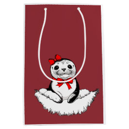 Bolsa De Regalo Mediana Bow-tiful Seal – Christmas Edition