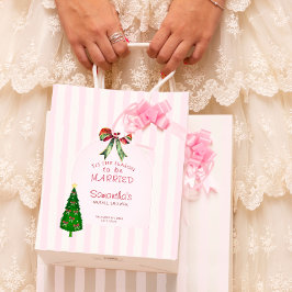 Bolsa De Regalo Mediana Bow Tis The Season To Be Married Bridal Shower