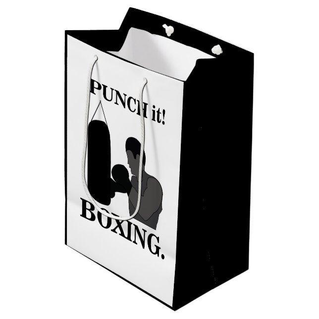 Bolsa De Regalo Mediana Boxing Sport Punch It Boxing (Angulo Anverso)