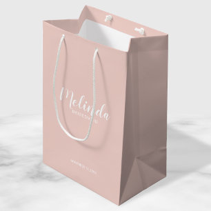 Bolsa De Regalo Mediana Bridesmaids personalizadas de escritura moderna