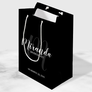 Bolsa De Regalo Mediana Bridesmaids personalizadas de escritura moderna Bl