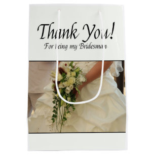 Bolsa De Regalo Mediana Bridesman gracias