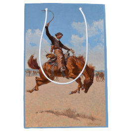 Bolsa De Regalo Mediana Bronco Buster (por Frederic Remington)