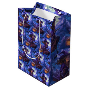 Bolsa De Regalo Mediana Bruja divertida de Halloween