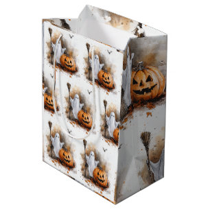 Bolsa De Regalo Mediana Bruja divertida de Halloween