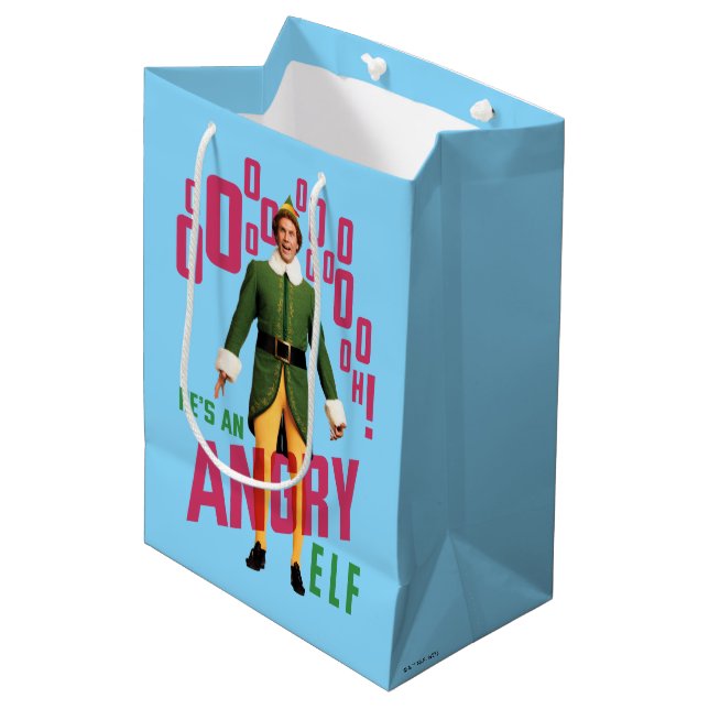 Bolsa De Regalo Mediana Buddy the Elf | He's an Angry Elf (Angulo Anverso)