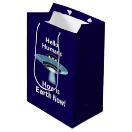 Bolsa De Regalo Mediana Buenos OVNI Humanos Cómo es la Tierra ahora OVNI