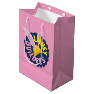 Bolsa De Regalo Mediana BUGS BUNNY BUILDERS™ Logotipo Escalonado de Casco