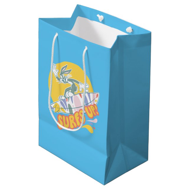 Bolsa De Regalo Mediana BUGS BUNNY™ - ¡Surfs Up! (Angulo Anverso)