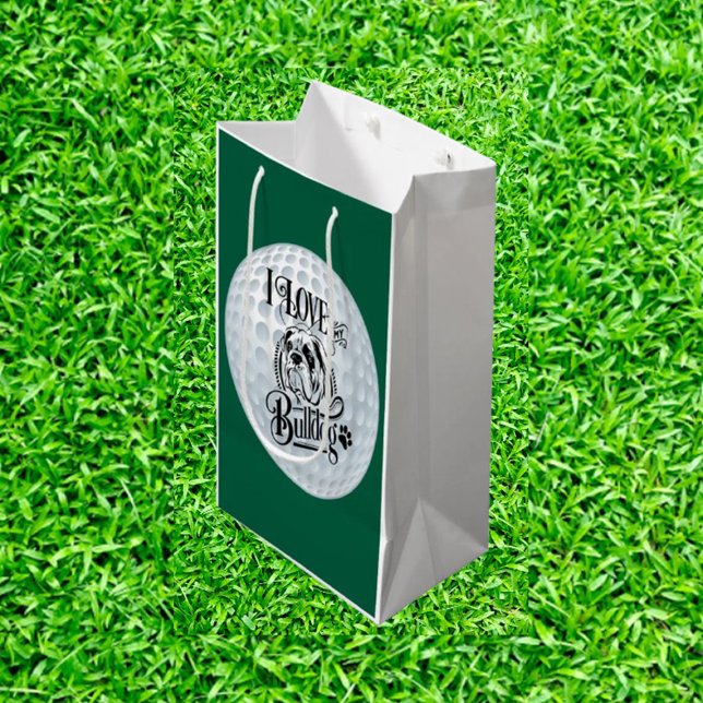 Bolsa De Regalo Mediana Bulldog Golf (I Love My Bulldog Golf: Unleash Your Passion on the Course!)